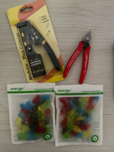 Kit para crimpagem cabos de rede