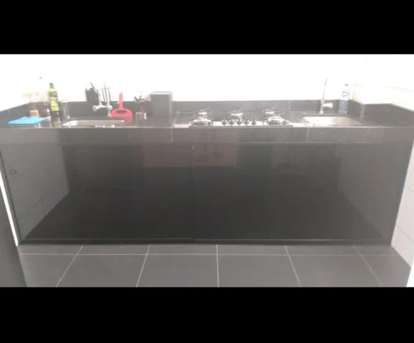 Vidro Laqueado Preto 2,8 x 0,79