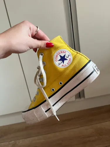 All star converse amarelo plataforma original 