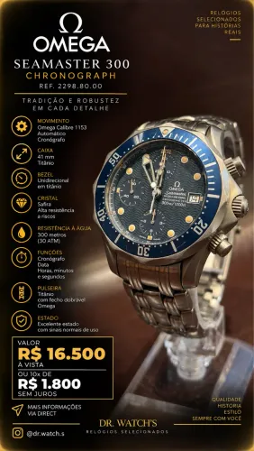 Omega seamaster Chrono em titanium