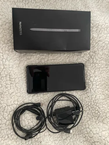 Samsung Galaxy Note 20 256GB Preto Completo com Caixa e Acessórios