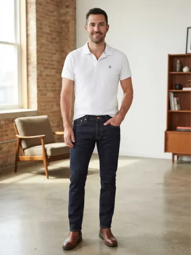 Camisa pólo branca diesel tamanho M