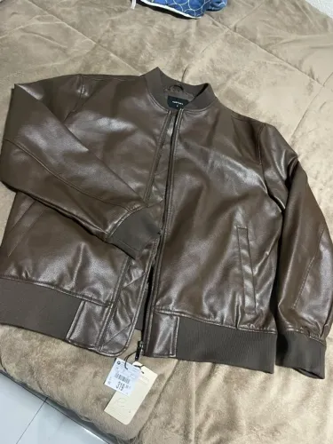 Jaqueta Masculina Bomber Couro Sintético
