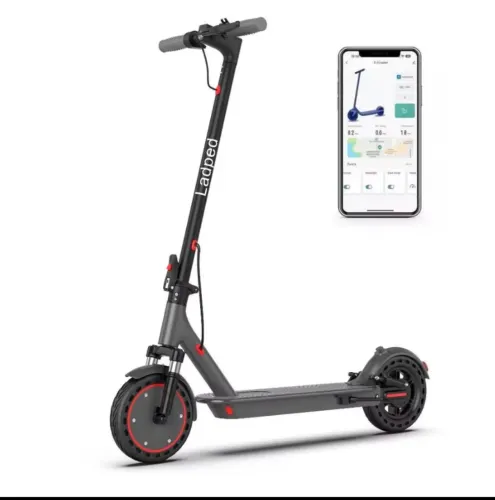 Patinete Elétrico Ladped 500w Dobrável amortecedor dianteiro/traseiro led traseiro e faról