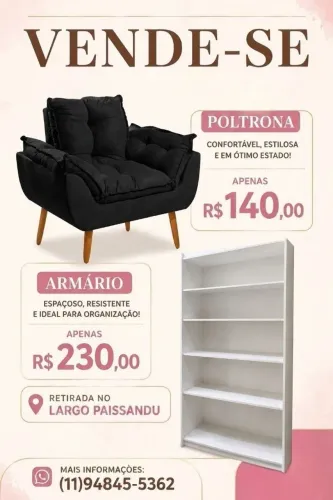 Cadeira e armário