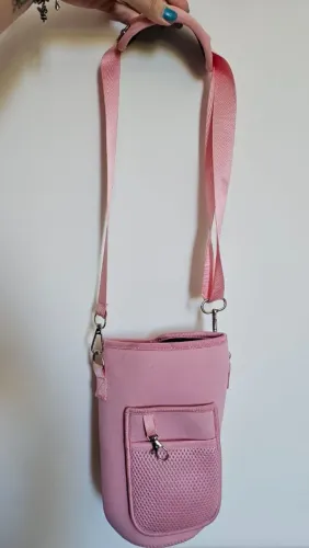 Bolsa porta garrafa rosa