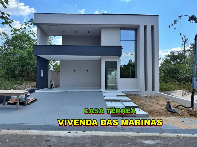 Vivenda das Marinas Casa Na Ponta Negra - Casa com 3 Suítes com Piscina e Acabamento de Al
