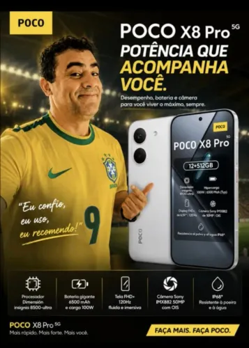 Poco x8 pro 512gb 12gb ram novo lacrado 