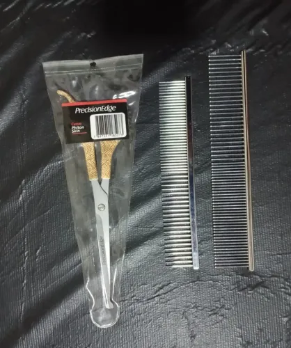 Tesoura curva PrecisionEdge + dois pentes 