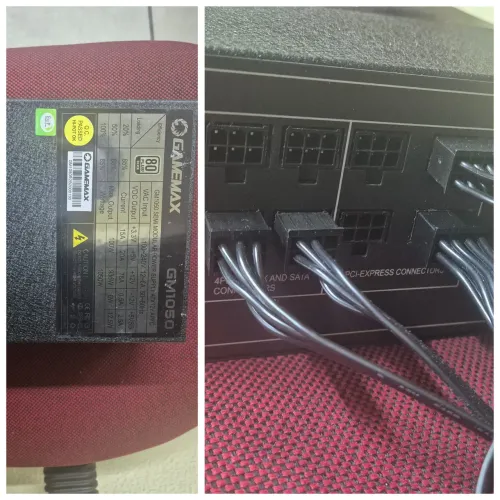 Fonte Desktop Gamemax 80+ Silver GM1050 - 1050W pfc ativo bivolt automático