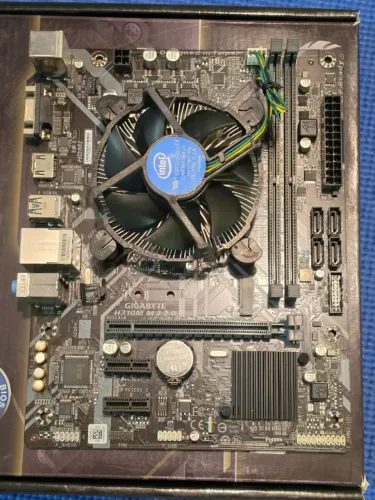 Kit Placa Mãe H310M M.2 + Core i3-8100 4/4 até 3.60GHz 