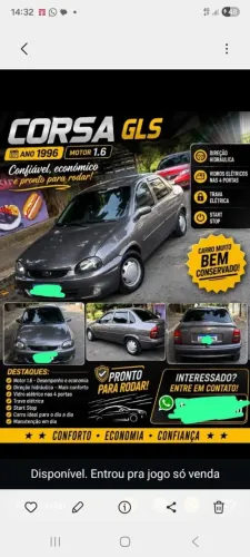 Chevrolet Corsa Sedan GLS 1.6 MPFI 4P 1996