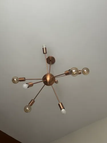 Luminária pendente rosê 