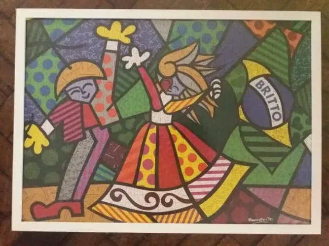 Quadro Romero Brito Quebra Cabeça - Romero Britto