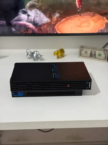 PlayStation 2 Fat - Completo com 2 controles