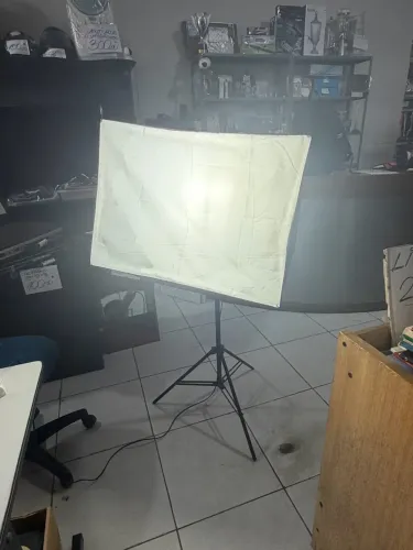 Softbox de luz com tripé luminaria para gravacao