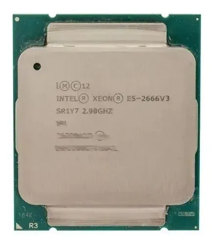 Processador Intel Xeon E5-2666 V3 (i7 8700K) 10 núcleos e 3.3GHz de frequência
