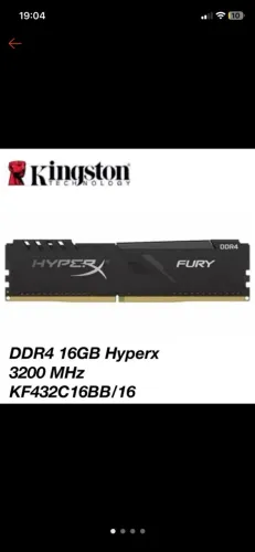 Memória ram 2x16gb ddr4 3200MHZ