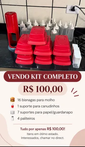 Itens de lanchonete 