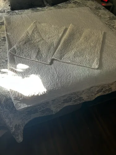 Colcha/Manta Matelassada Branca - (Casal)