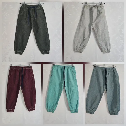 kit 5 calças jogger infantil menino