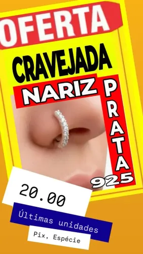Argola cravejada prata 925