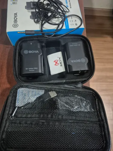 Microfone de lapela Boya - Novíssimo
