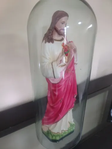 Imagem coração de Jesus com relicário