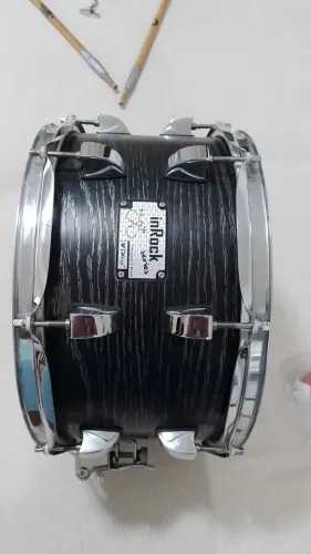 CAIXA de BATERIA Oderuy InRock 13×7 Pol.Black Ash BassWood