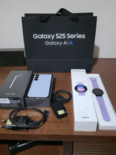 Kit samsung S25 + smartwatch 5 - excelentes