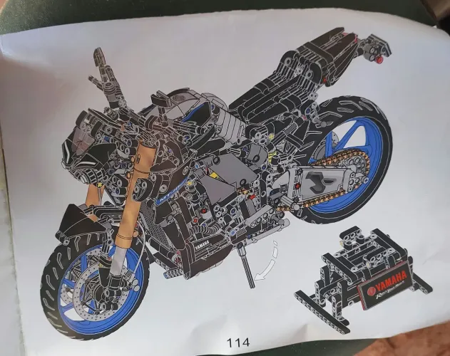 Moto Yamaha Mt-10 Sp Colecionável Estilo Lego Technic Novo Sem Caixa<br>
