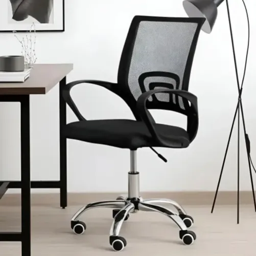Cadeira Escritório Diretor Ergonômica Giratória Preta Zumax