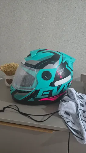 Capacete Pro Tork Evolution G8 EVO Verde Turquesa número 58 novo e com nota fiscal
