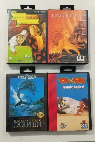 Jogos mega drive na caixa (cartuchos)
