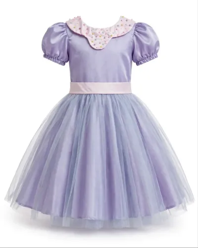 Vestido lilás - Tamanho 10 anos