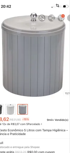 Lixeira da Shoppe