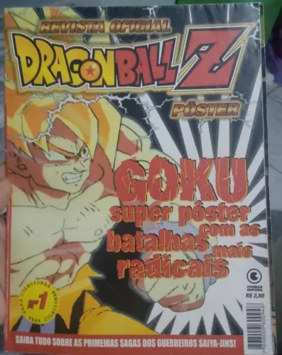 Revista Oficial Dragon Ball Z n° 1 com Pôsters