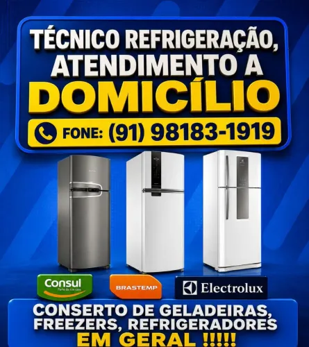 Assistência técnica de geladeira multimarcas.