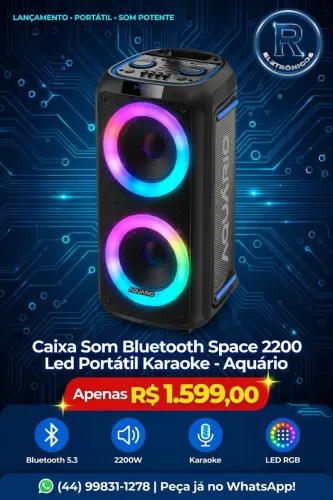 Caixa de som space 2200 produto novo
