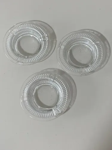 Kit com 3 cinzeiros Vintage Nadir Figueiredo 10cm