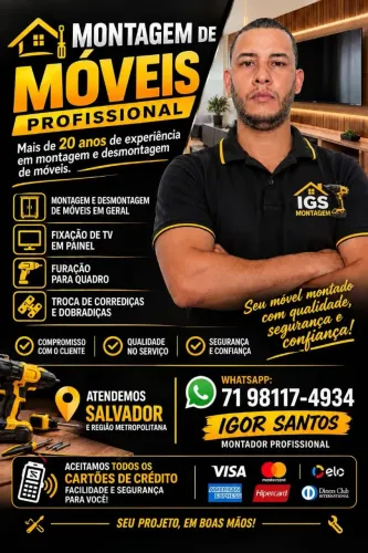 Montador de móveis profissional