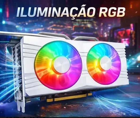 Placa de vídeo RX 580 Branca 8Gb RGB