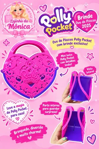Brinde de ovo de páscoa da Polly Pocket 2025