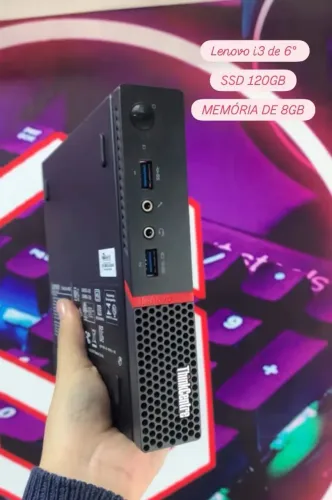 Mini Pc Lenovo i3 de 6° - 1 ano de garantia