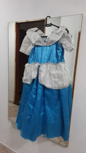 Vestido Cinderela Fantasia Infantil