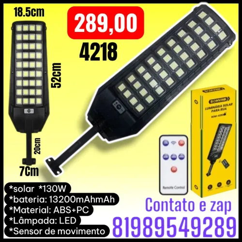 luminária solar para rua da marca Bomvink (modelo 4218)