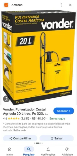 Bomba de pulverização nova