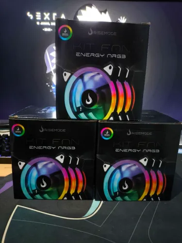 Kit 3 Fans Rise Mode Energy