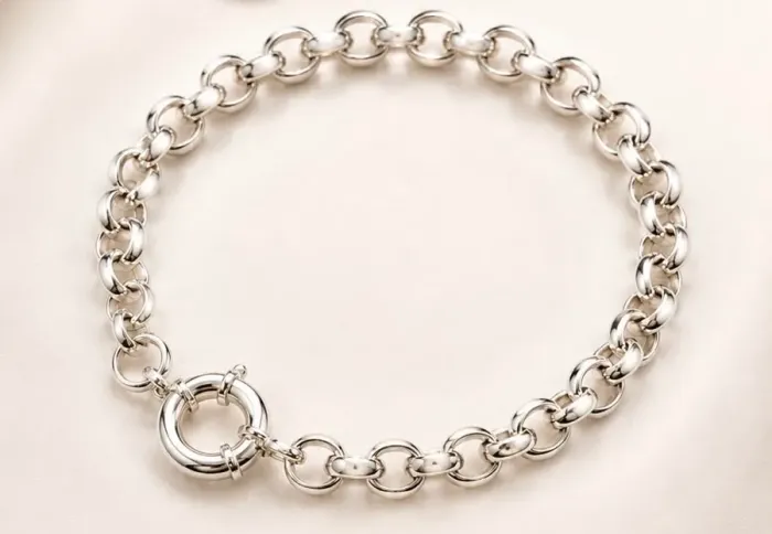 Pulseira Elo Português em Ouro Branco 18k 750
