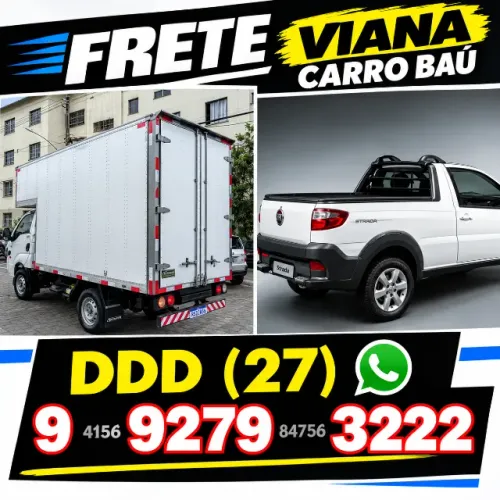 FRETE VIANA - CARRO BAÚ